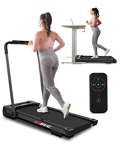 FYC Under Desk Treadmill - 2 in 1 Folding Treadmill Desk Workstation for Home