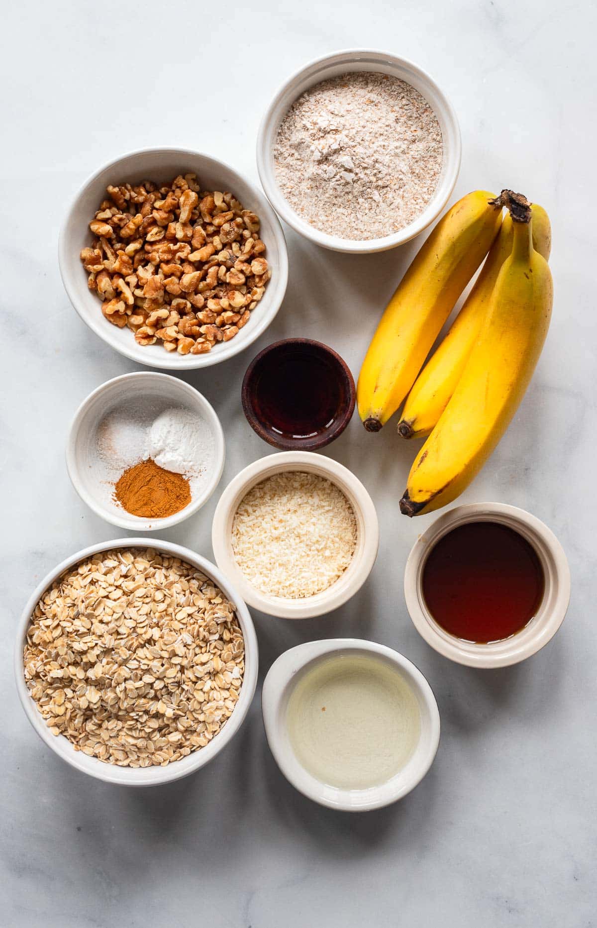 raw ingredients to make healthy breakfast cookie recipe